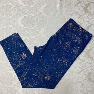Zyia Blue Stay Gold light N tights leggings. *hard to find* Size 8-10